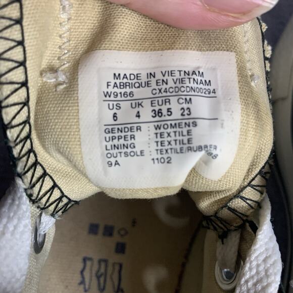 Converse Chuck Taylor All Star Black Low Top Shoes, Women’s Size 6 - Picture 5 of 8